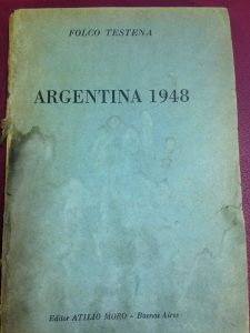Il libro "Argentina 1948" acquistato da mia madre